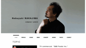 What Nobuyukinakajima.com website looked like in 2019 (4 years ago)