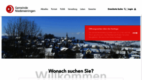 What Niederweningen.ch website looked like in 2019 (4 years ago)
