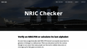 What Nric.biz website looked like in 2019 (4 years ago)