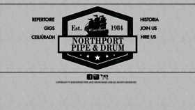 What Northportbagpipes.com website looked like in 2019 (4 years ago)