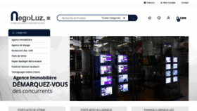What Negoluz.fr website looked like in 2019 (4 years ago)