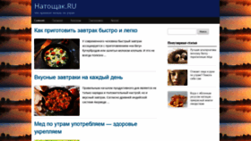 What Natoshak.ru website looked like in 2019 (4 years ago)