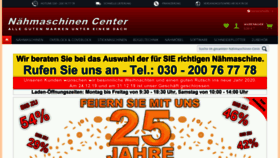 What Naehmaschinen-center.de website looked like in 2019 (4 years ago)