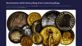 What Numismaticswithkenny.com website looked like in 2019 (4 years ago)