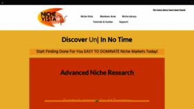 What Nichevista.com website looked like in 2019 (4 years ago)