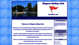 What Niagarasailingclub.com website looked like in 2019 (4 years ago)