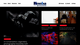 What Newslab.org website looked like in 2019 (4 years ago)