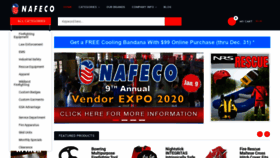 What Nafeco.com website looked like in 2019 (4 years ago)