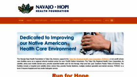 What Navajohopihealthfoundation.org website looked like in 2019 (4 years ago)