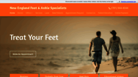 What Newenglandfootandankle.com website looked like in 2019 (4 years ago)