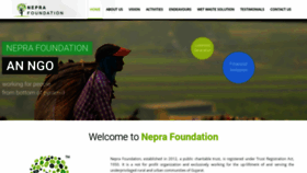 What Neprafoundation.org website looked like in 2019 (4 years ago)