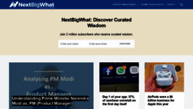 What Nextbigwhat.com website looked like in 2019 (4 years ago)