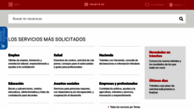 What Navarra.es website looked like in 2019 (4 years ago)