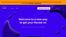 What Nectar.com website looked like in 2019 (4 years ago)