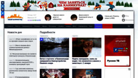 What Newkaliningrad.ru website looked like in 2019 (4 years ago)
