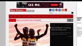 What Newvision.co.ug website looked like in 2019 (4 years ago)