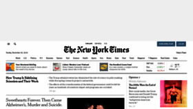 What Nytimes.com website looked like in 2019 (4 years ago)