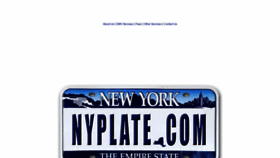 What Nyplate.com website looked like in 2019 (4 years ago)