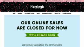 What Narsingh.co.in website looked like in 2019 (4 years ago)