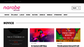 What Narobe.si website looked like in 2019 (4 years ago)