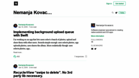 What Nemanjakovacevic.net website looked like in 2019 (4 years ago)
