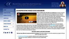 What Newenglandsoundproofing.com website looked like in 2020 (4 years ago)