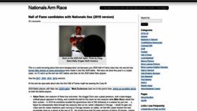 What Nationalsarmrace.com website looked like in 2020 (4 years ago)