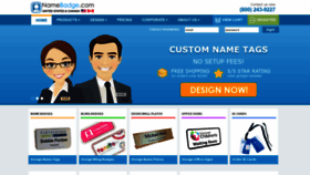 What Namebadgesinc.com website looked like in 2020 (4 years ago)