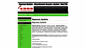 What Naprawa-dyskow.pl website looked like in 2020 (4 years ago)