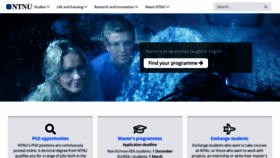 What Ntnu.edu website looked like in 2020 (4 years ago)