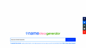 What Nameideasgenerator.com website looked like in 2020 (4 years ago)