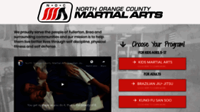 What Nocmartialarts.com website looked like in 2020 (4 years ago)
