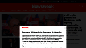 What Newsweek.pl website looked like in 2020 (4 years ago)