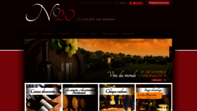 What Numero20.com website looked like in 2020 (4 years ago)