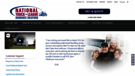 What Nationaltruckleague.com website looked like in 2020 (4 years ago)