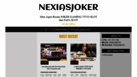 What Nexiasjoker.com website looked like in 2020 (4 years ago)