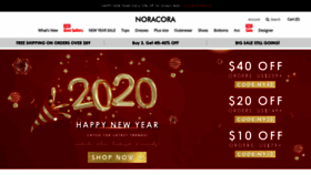 What Noracora.com website looked like in 2020 (4 years ago)