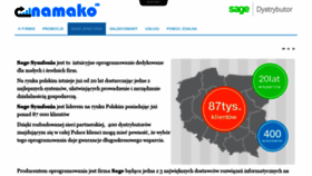 What Namako.pl website looked like in 2020 (4 years ago)