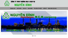 What Nguyendinhco.com website looked like in 2020 (4 years ago)