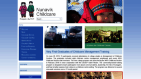 What Nunavikchildcare.ca website looked like in 2020 (4 years ago)