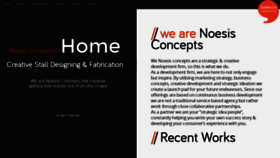 What Noesisconcepts.com website looked like in 2020 (4 years ago)