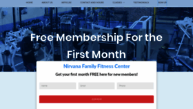 What Nirvanafitness.com website looked like in 2020 (4 years ago)