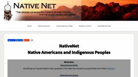 What Native-net.org website looked like in 2020 (4 years ago)