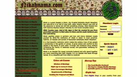 What Nikahnama.com website looked like in 2020 (4 years ago)