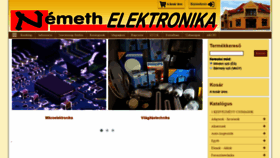 What Nemethelektronika.hu website looked like in 2020 (4 years ago)