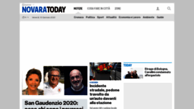 What Novaratoday.it website looked like in 2020 (4 years ago)