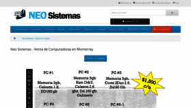 What Neosistemas.net website looked like in 2020 (4 years ago)