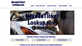What Nevadaticketlookup.com website looked like in 2020 (4 years ago)