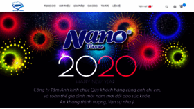 What Nanotissue.vn website looked like in 2020 (4 years ago)