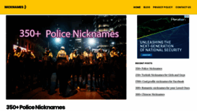 What Nicknamess.com website looked like in 2020 (4 years ago)